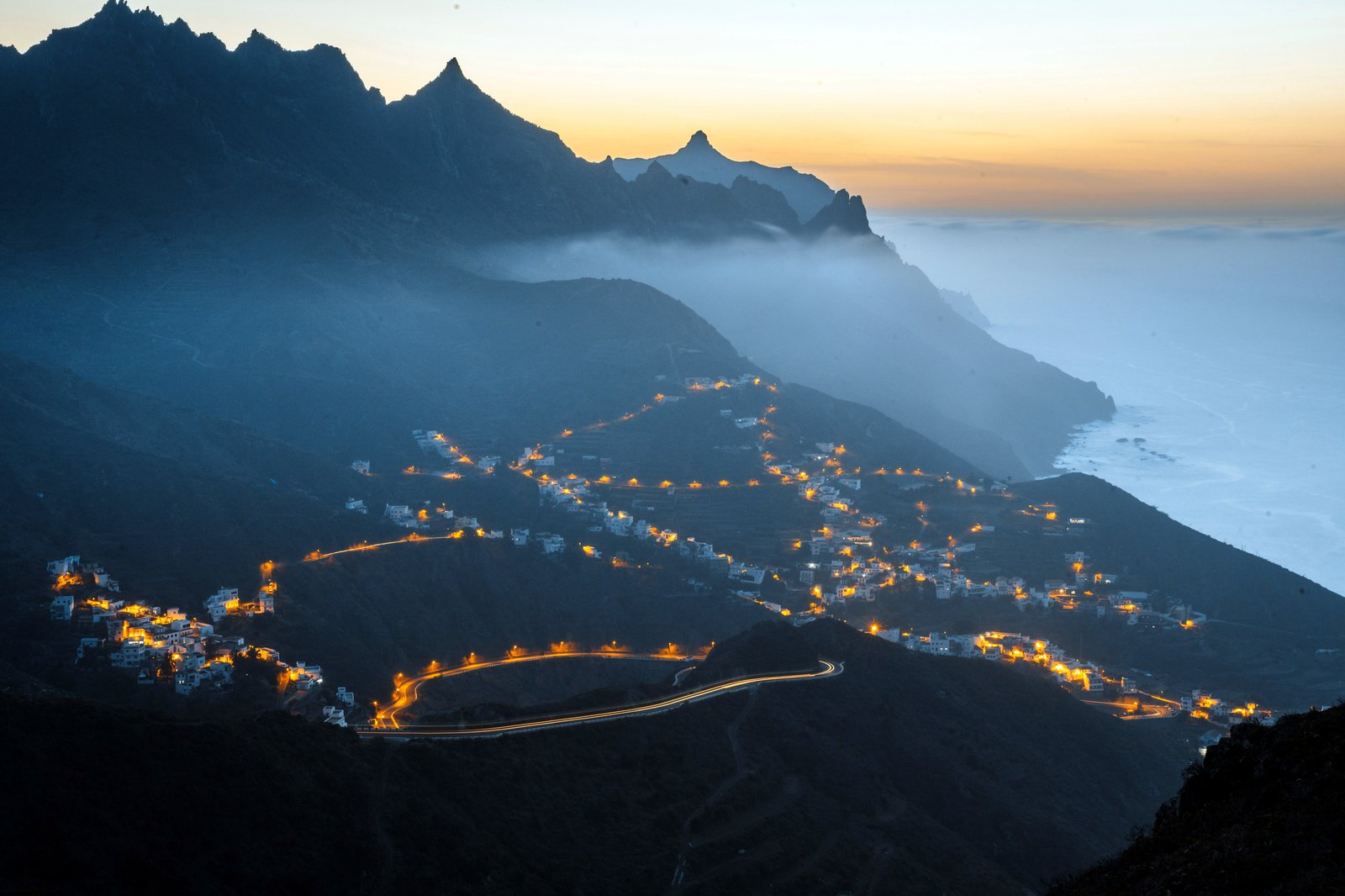 Tenerife krajina silnice
